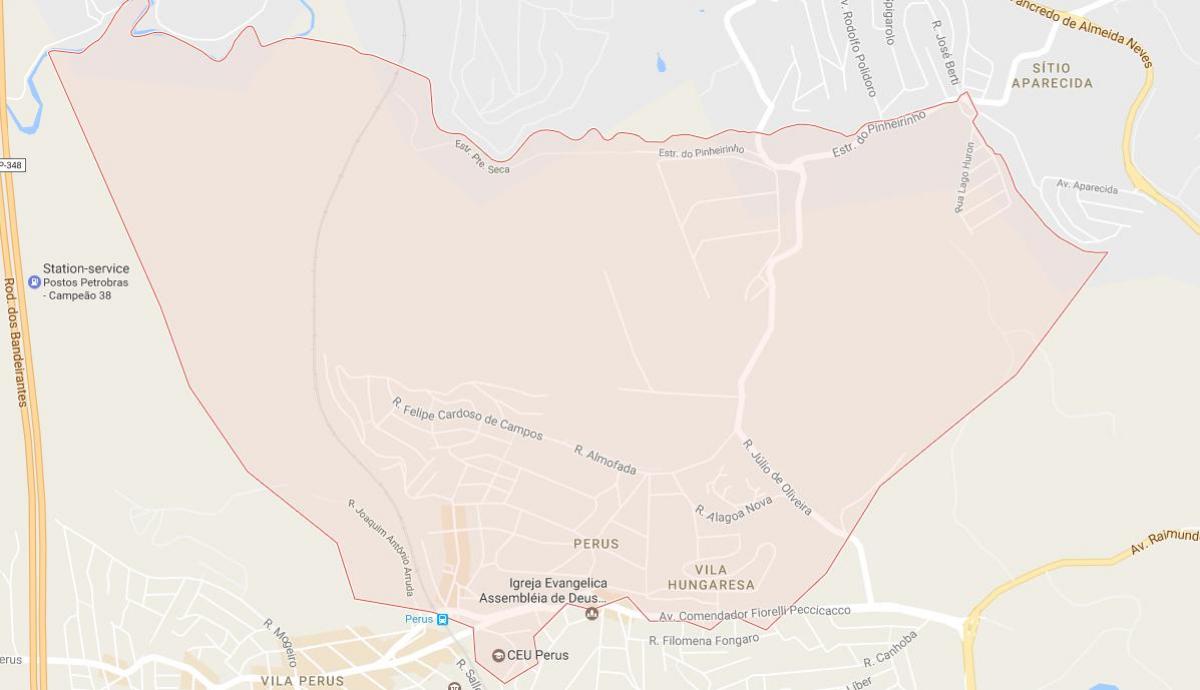 Map of Perus São Paulo