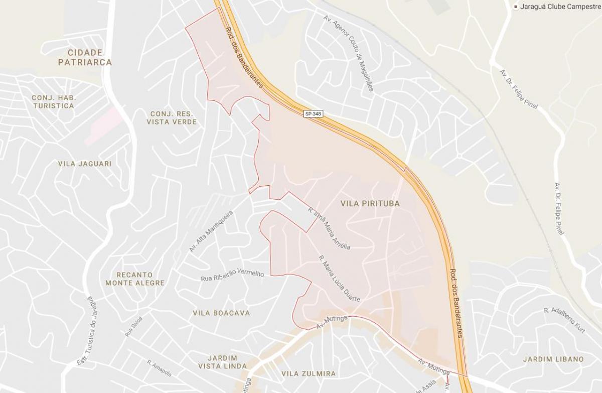 Map of Pirituba São Paulo