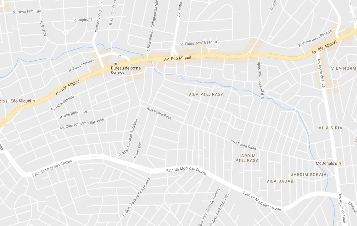 Map of Ponte Rasa São Paulo