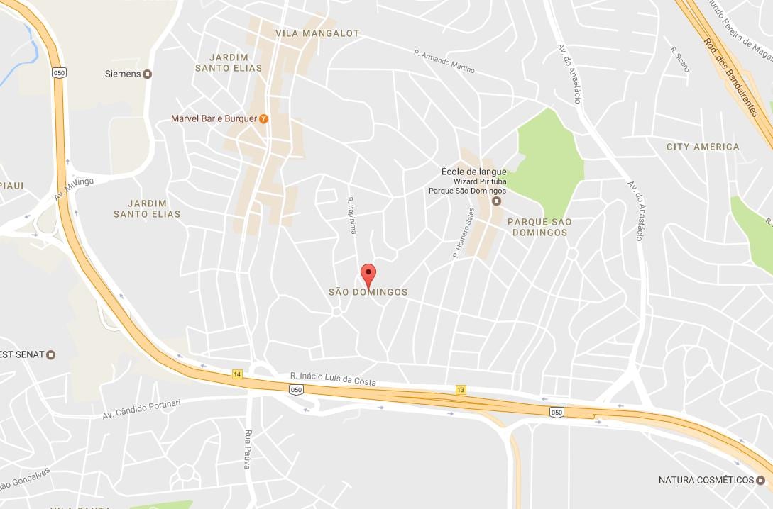 Map of São Domingos São Paulo