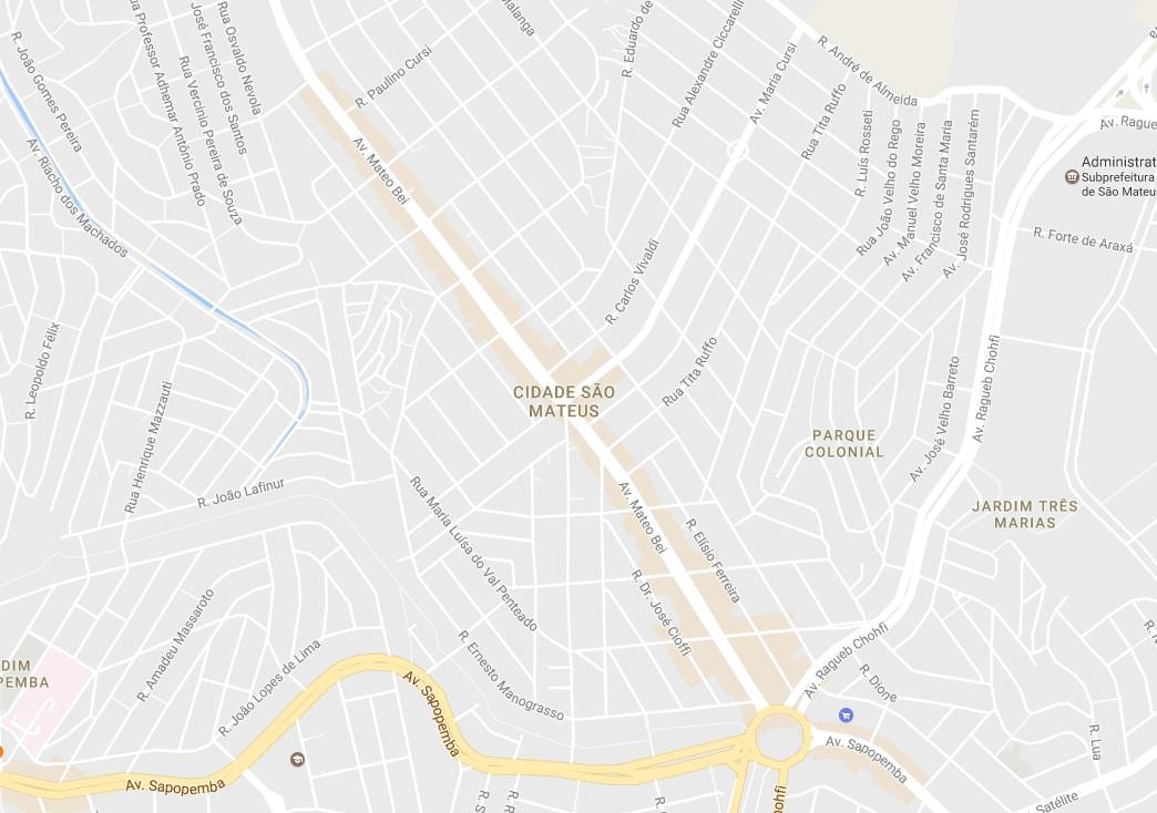 Map of São Mateus São Paulo