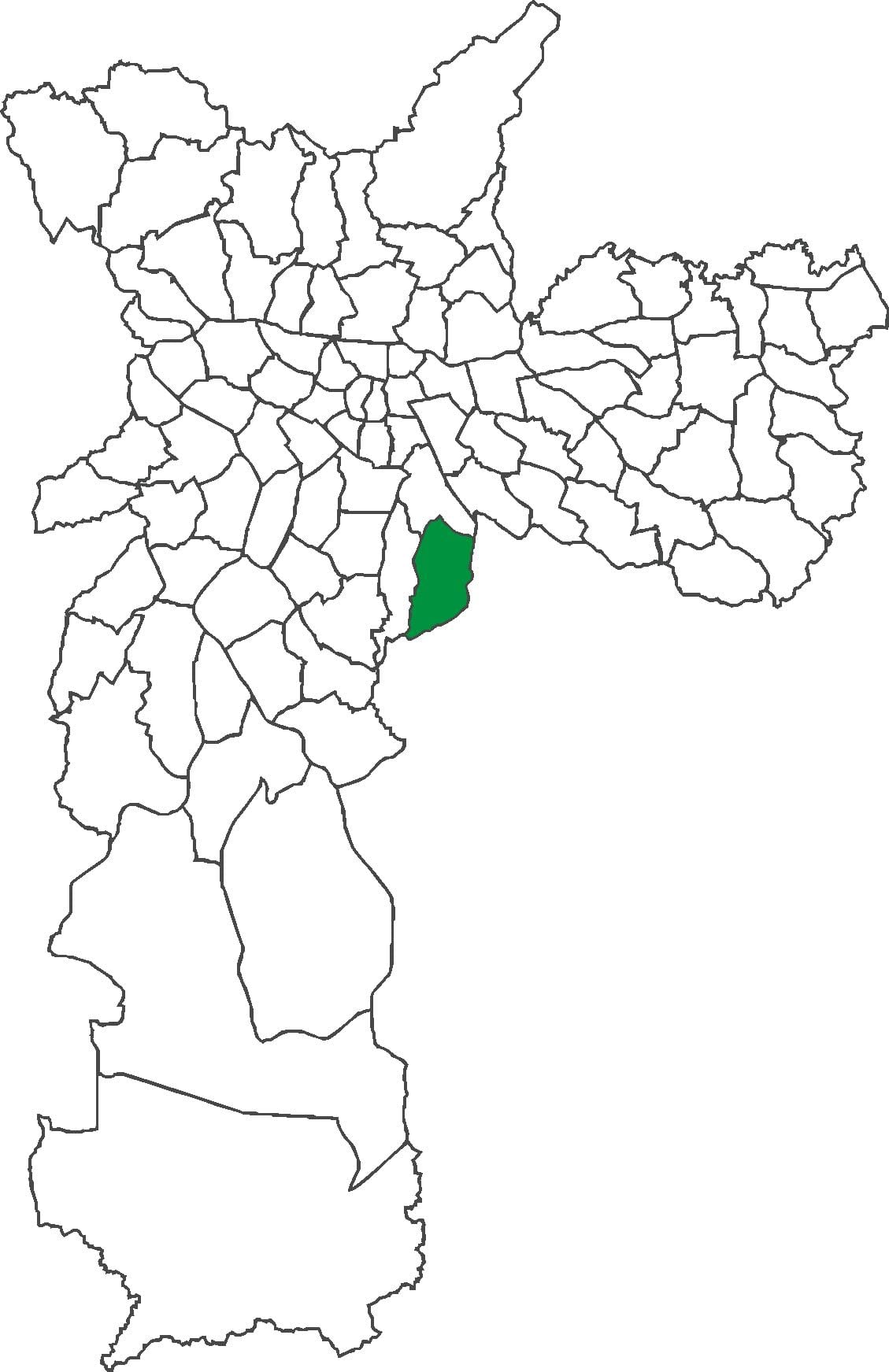 Map of Sacomã district