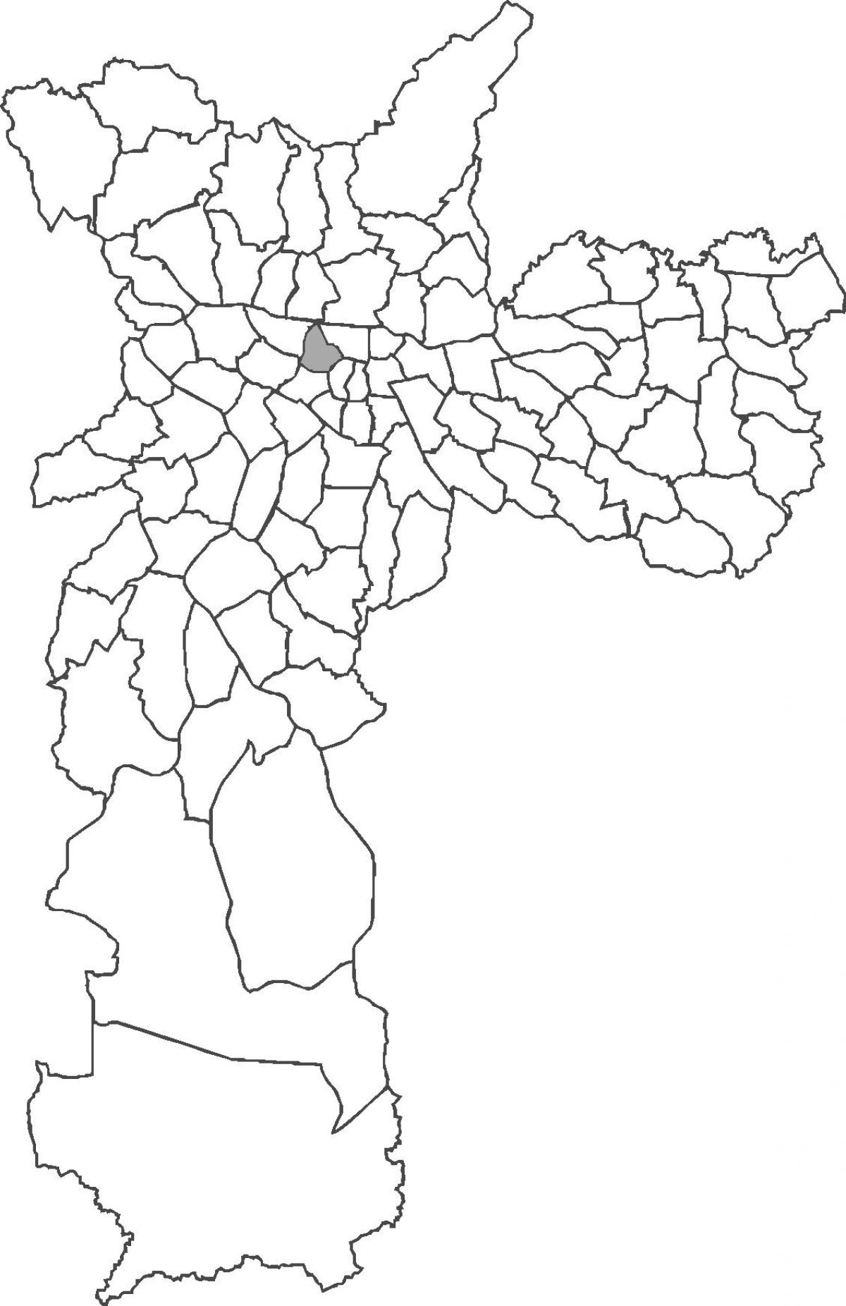 Map of Santa Cecília district