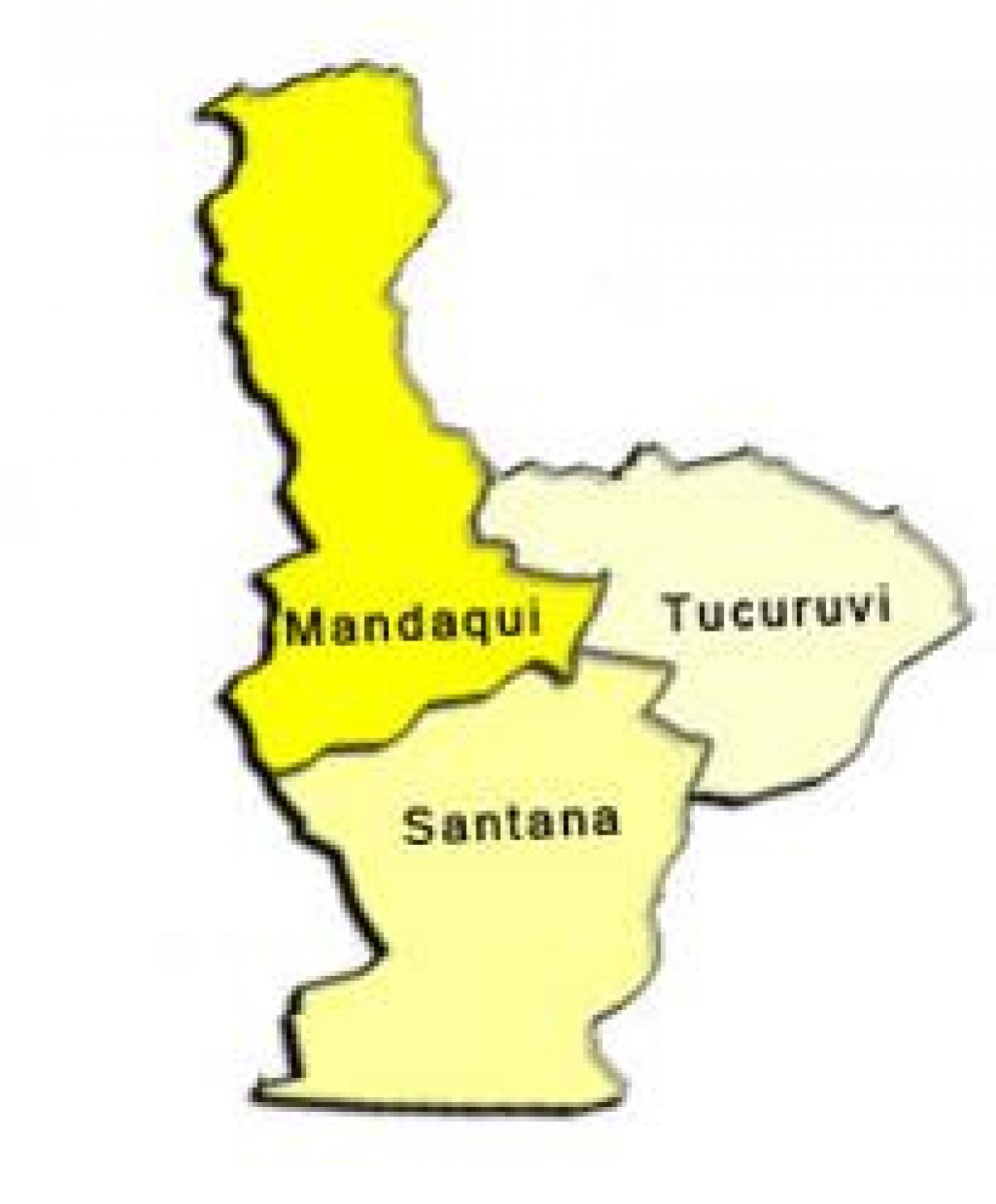 Map of Santana sub-prefecture