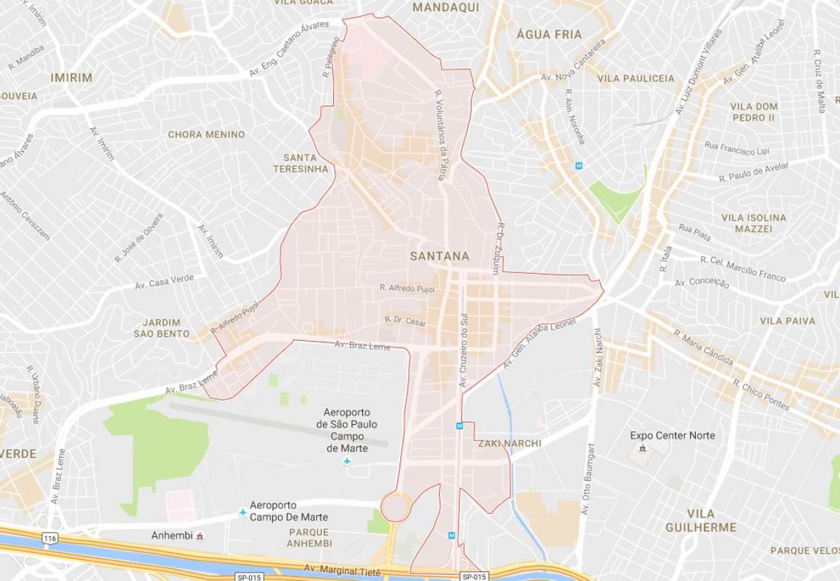 Map of Santana São Paulo