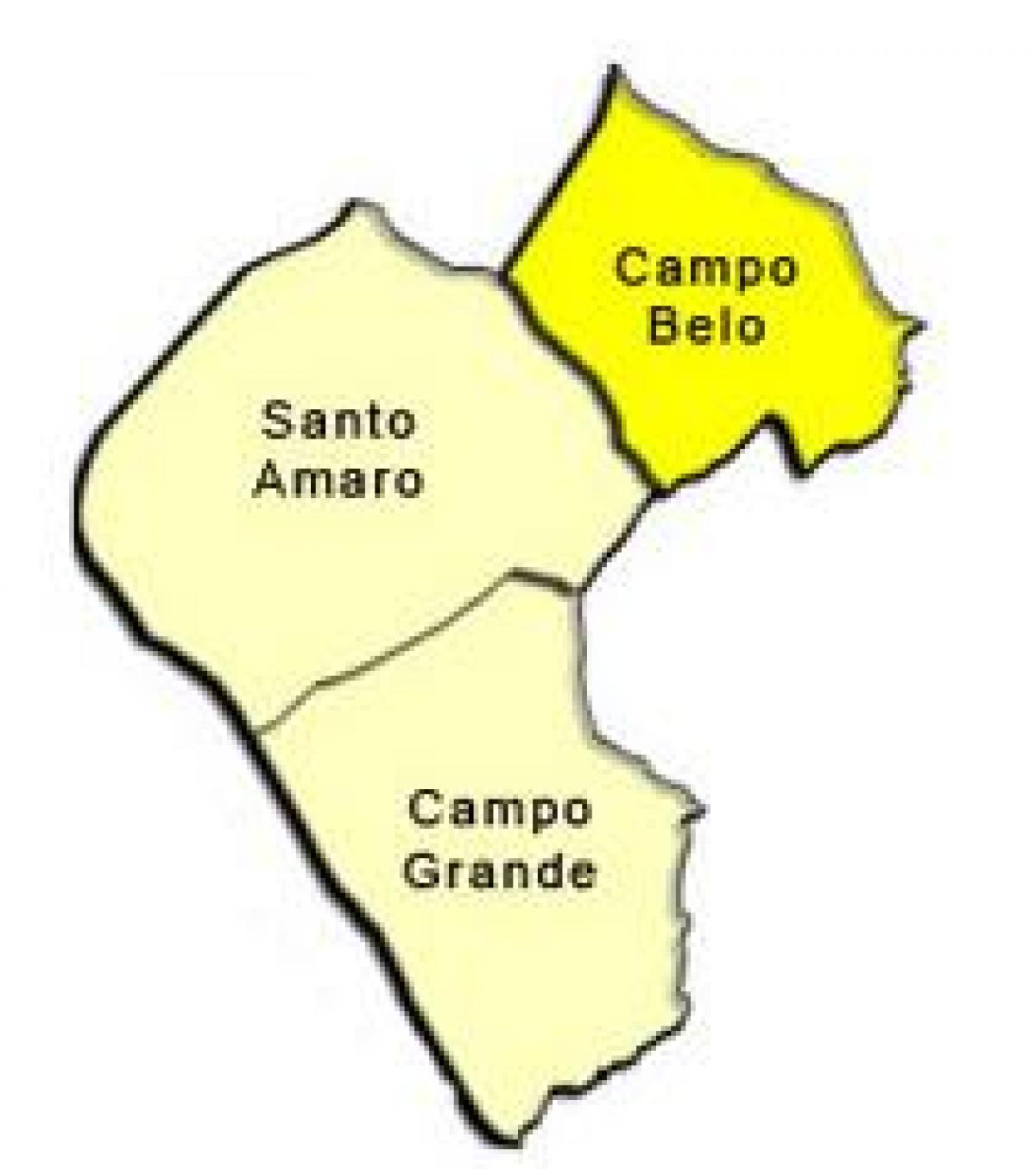 Map of Santo Amaro sub-prefecture