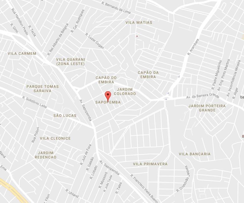 Map of Sapopemba São Paulo