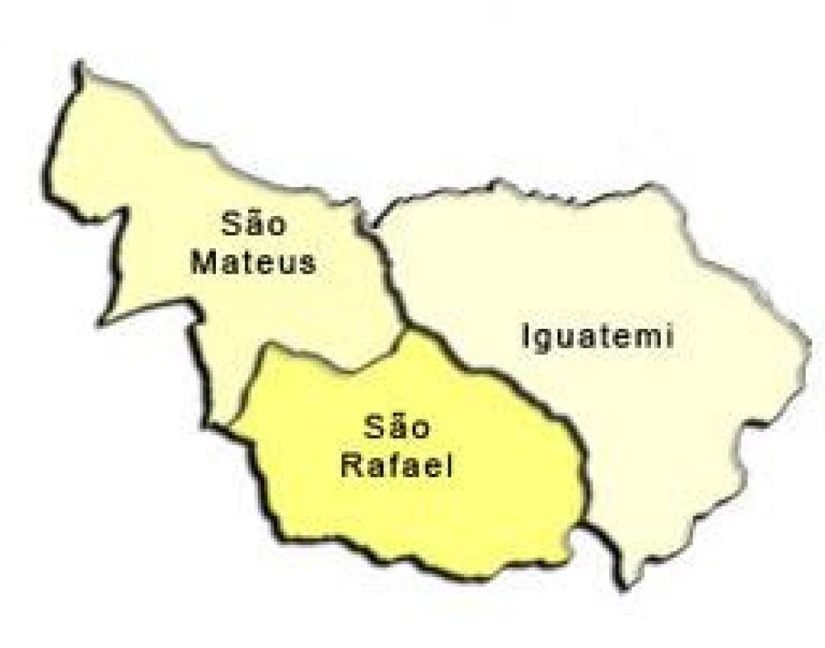 Map of São Mateus sub-prefecture