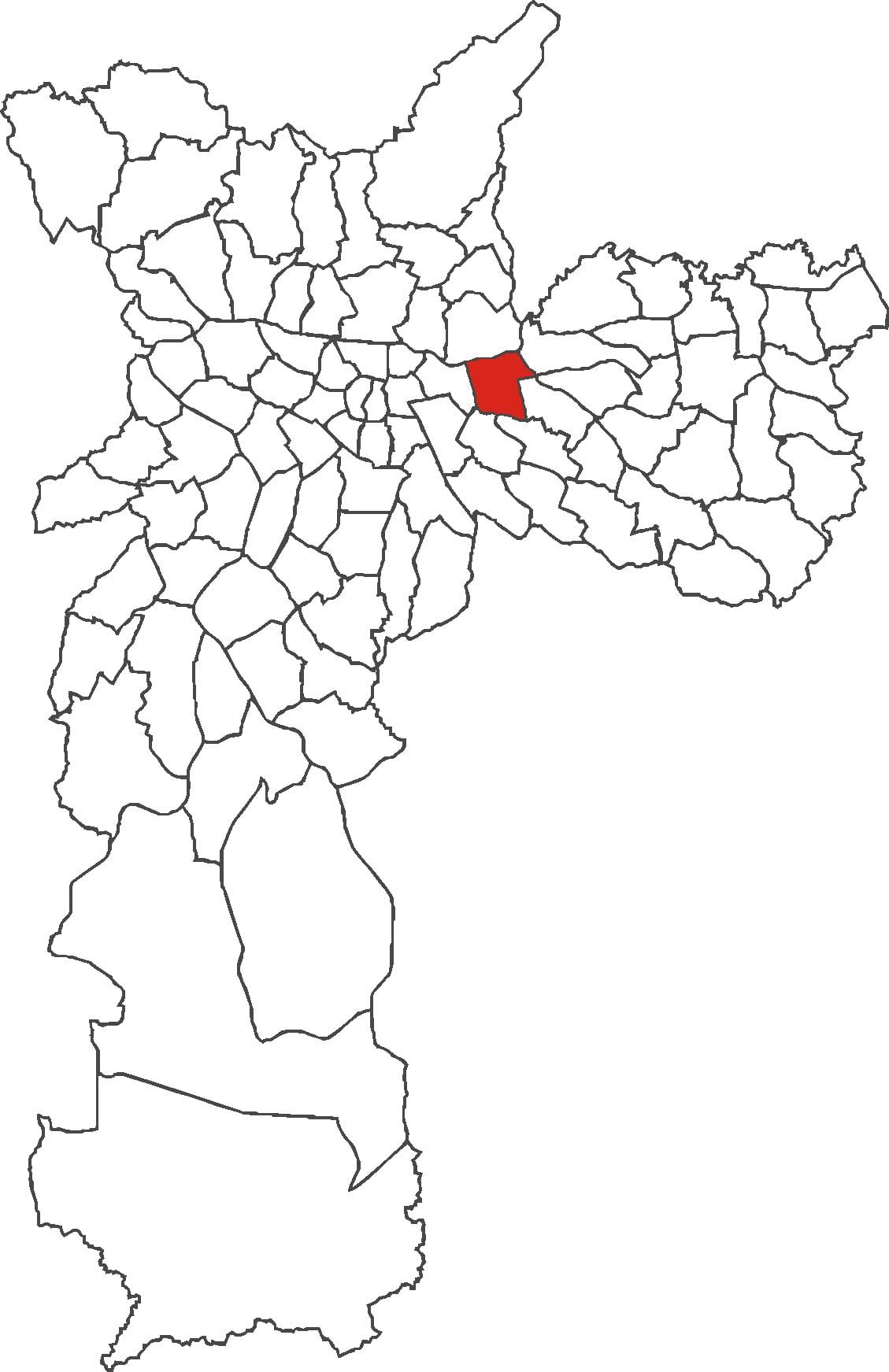 Map of Tatuapé district
