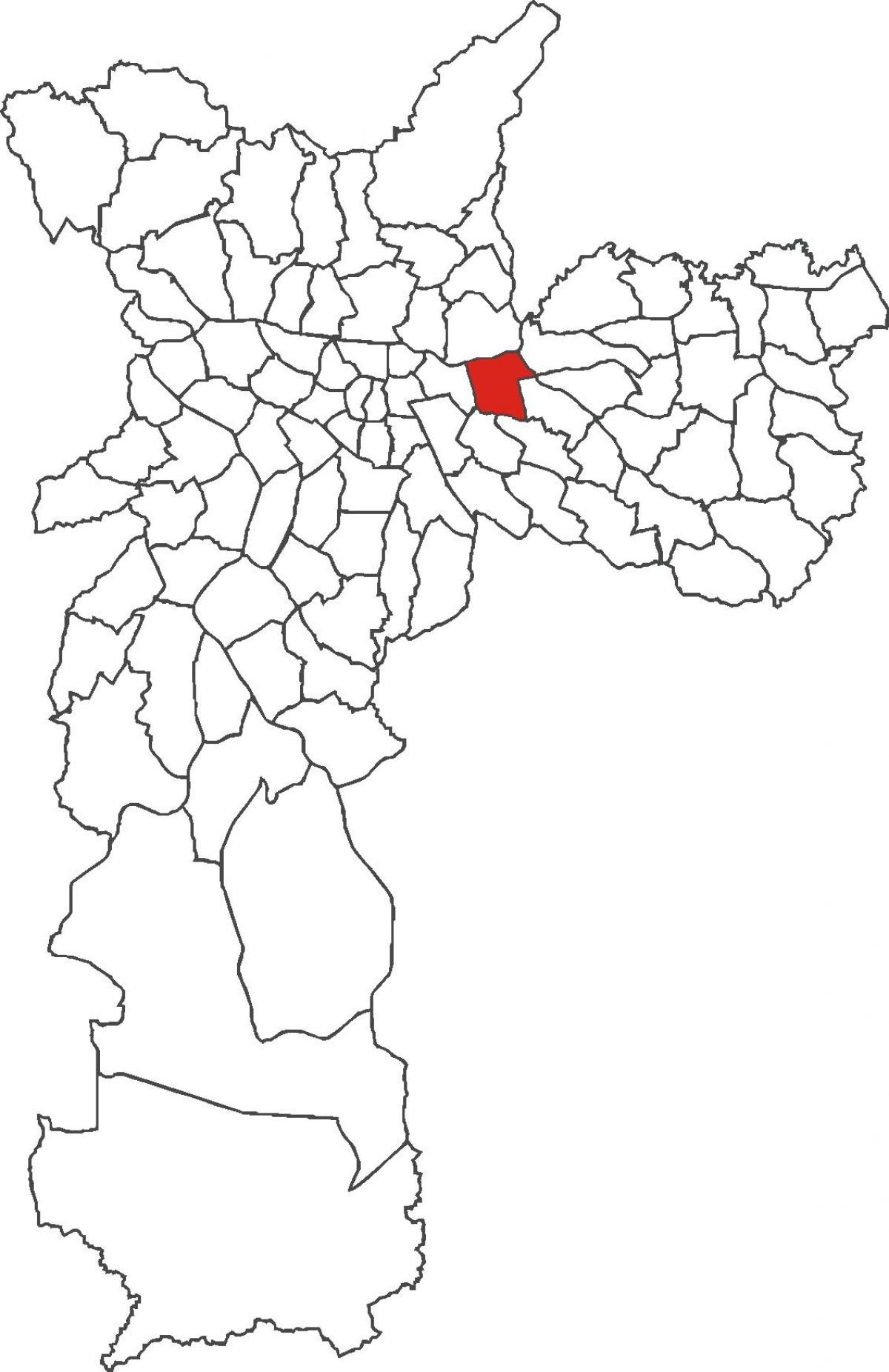 Map of Tatuapé district