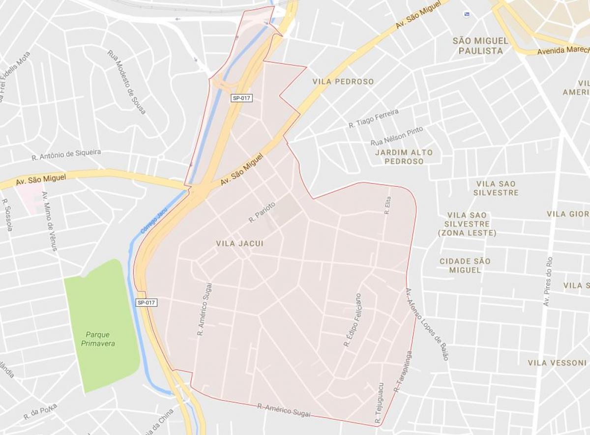 Map of Vila Jacuí São Paulo