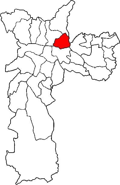 Map of Vila Maria sub-prefecture São Paulo