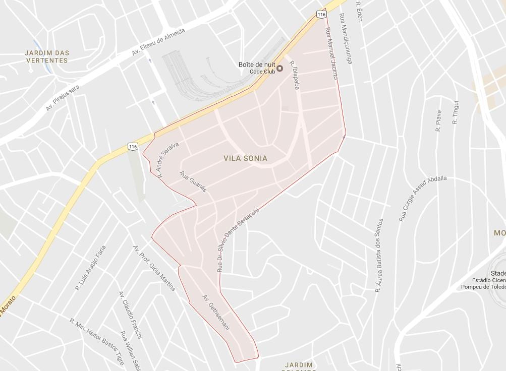 Map of Vila Sônia São Paulo