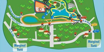Map of Alberto Löfgren park - garden floral