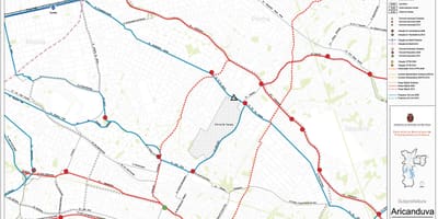 Map of Aricanduva-Vila Formosa São Paulo - Public transports