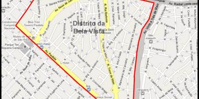 Map of Bela Vista São Paulo