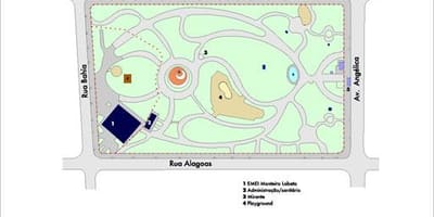 Map of Buenos Aires São Paulo park