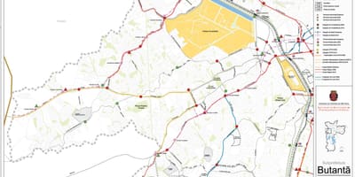 Map of Butantã São Paulo - Public transports