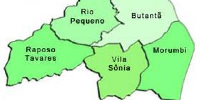 Map of Butantã sub-prefecture