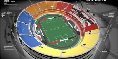 Map of Cícero-Pompeu-de-Toledo São Paulo stadium