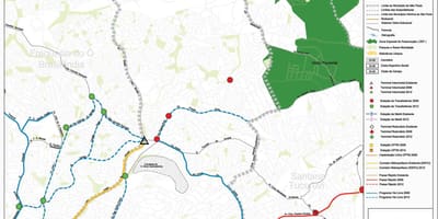 Map of Casa Verde São Paulo - Public transports