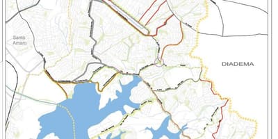 Map of Cidade Ademar São Paulo - Roads
