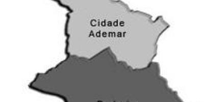 Map of Cidade Ademar sub-prefecture