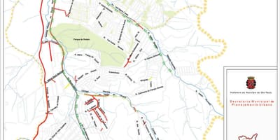 Map of Cidade Tiradentes São Paulo - Roads
