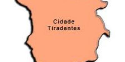 Map of Cidade Tiradentes sub-prefecture
