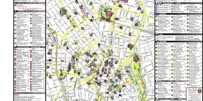 Map of downtown São Paulo