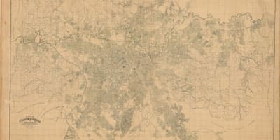 Map of former São Paulo - 1943