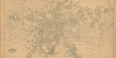 Map of former São Paulo - 1943