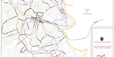 Map of Guaianases São Paulo - Roads
