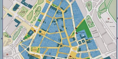 Map of historic centre São Paulo