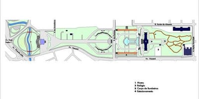 Map of Independência São Paulo Park