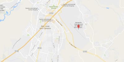 Map of international airport São José dos Campos