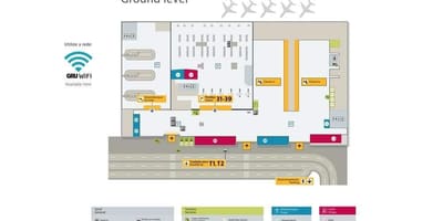 Map of international airport São Paulo-Guarulhos - Terminal 4