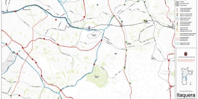 Map of Itaquera São Paulo - Public transports