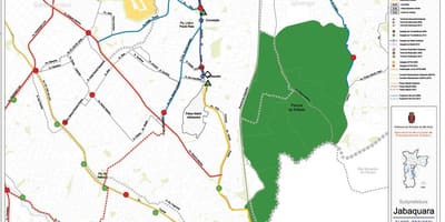 Map of Jabaquara São Paulo - Public transports