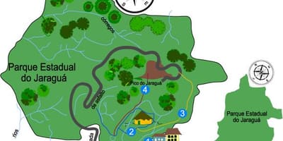 Map of Jaraguá Park