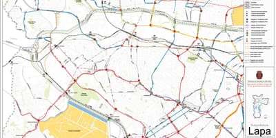 Map of Lapa São Paulo - Public transports