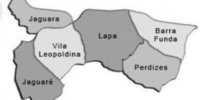 Map of Lapa sub-prefecture