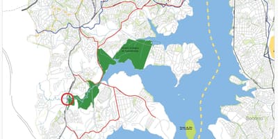 Map of M'Boi Mirim São Paulo - Roads