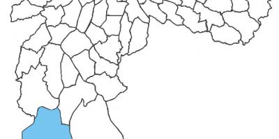 Map of Parelheiros district