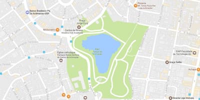 Map of park acclimatization São Paulo