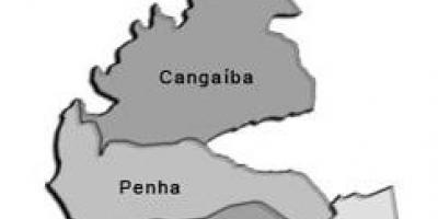 Map of Penha sub-prefecture