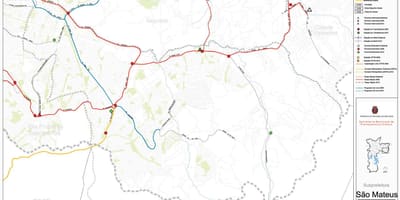 Map of São Mateus São Paulo - Public transports