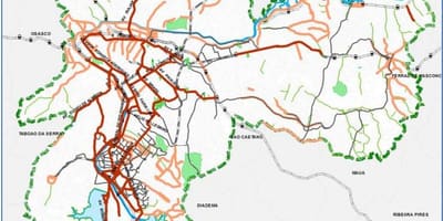 Map of São Paulo cycling path