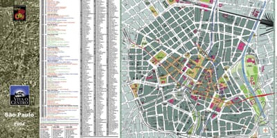Map of São Paulo downtown