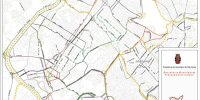 Map of Santo Amaro São Paulo - Roads